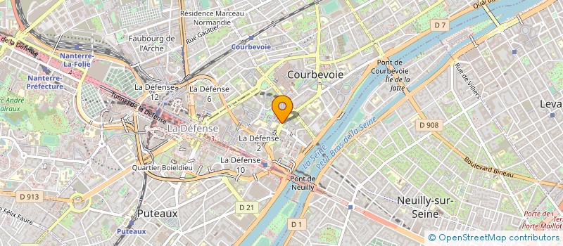 localisation de l'entreprise ASSOCIATION EUROPEENNE DES FABRICANTS DE COMPTEURS D'EAU ET D'ENERGIE THERMIQUE à COURBEVOIE