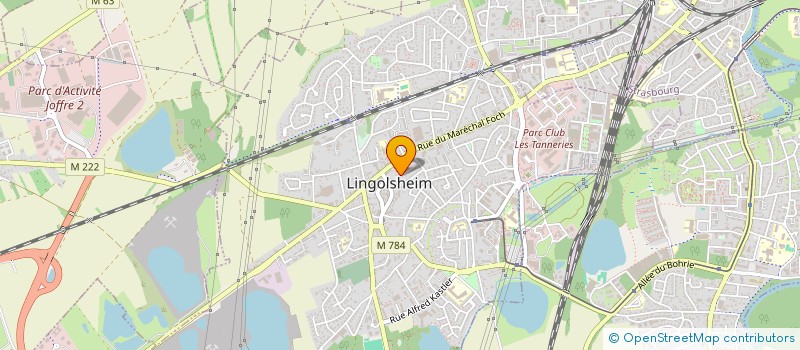 localisation de l'entreprise ASSOCIATION EVANGELIQUE  LINGOLSHEIM