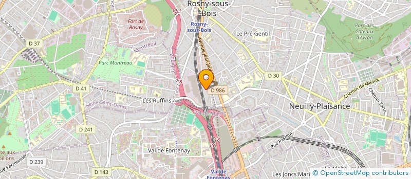 localisation de l'entreprise ASSOCIATION EVARISTE GALOIS à ROSNY-SOUS-BOIS