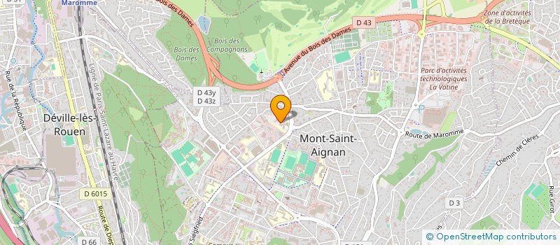 localisation de l'entreprise ASSOCIATION EVASION à MONT-SAINT-AIGNAN