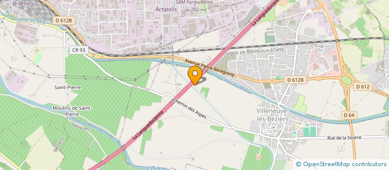 localisation de l'entreprise ASSOCIATION EVASION à VILLENEUVE-LES-BEZIERS