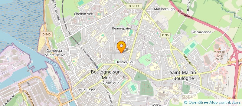 localisation de l'entreprise ASSOCIATION EVASION à BOULOGNE-SUR-MER