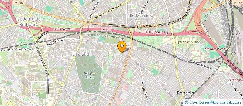 localisation de l'entreprise ASSOCIATION EVEIL à LILLE