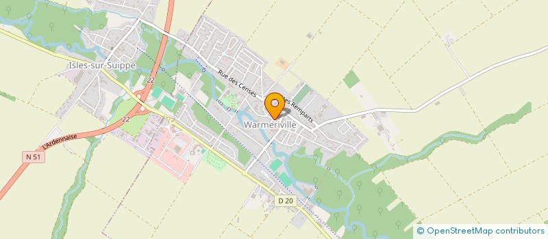 localisation de l'entreprise ASSOCIATION EVENEMENTIELLE DE WARMERIVILLE  WARMERIVILLE