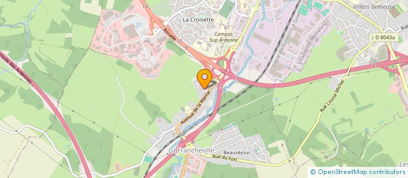 localisation de l'entreprise ASSOCIATION EVENTAIL A COULEURS  LA FRANCHEVILLE