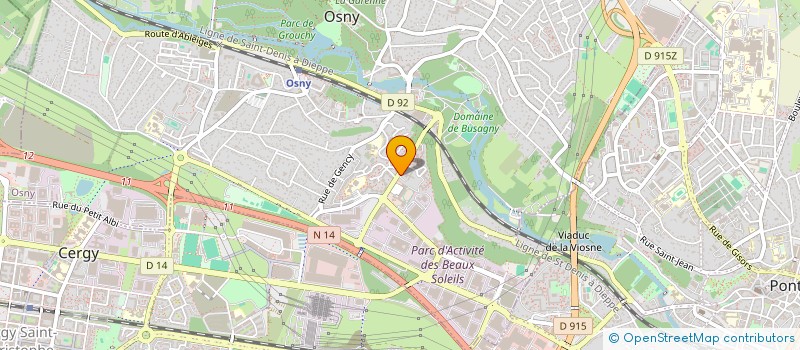 localisation de l'entreprise ASSOCIATION EVI-DANCE  OSNY