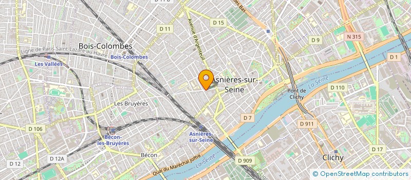 localisation de l'entreprise ASSOCIATION EXCELLENCE  ASNIERES-SUR-SEINE