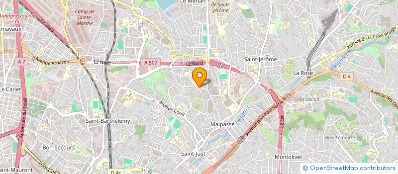 localisation de l'entreprise ASSOCIATION EXCELLENCE JEUNES à MARSEILLE 13EME