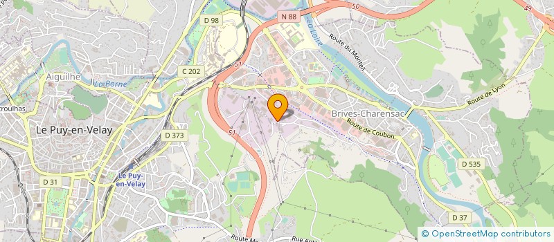 localisation de l'entreprise ASSOCIATION EXPRESSION  BRIVES-CHARENSAC