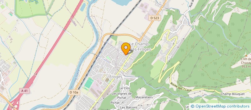 localisation de l'entreprise ASSOCIATION EXPRESSION LATINE  LE CHAMP-PRES-FROGES