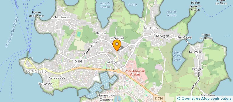 localisation de l'entreprise ASSOCIATION EXPRESSIONS  ARZON