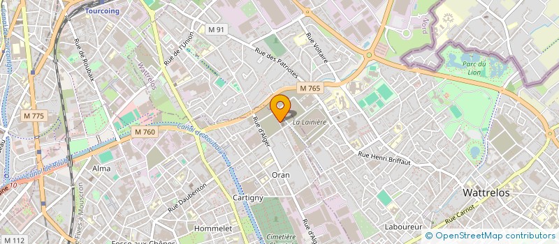 localisation de l'entreprise ASSOCIATION EYUP SULTAN  ROUBAIX