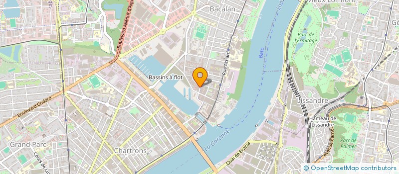 localisation de l'entreprise ASSOCIATION F.A.M. (FEMME ACTIVE METROPOLE)  BORDEAUX