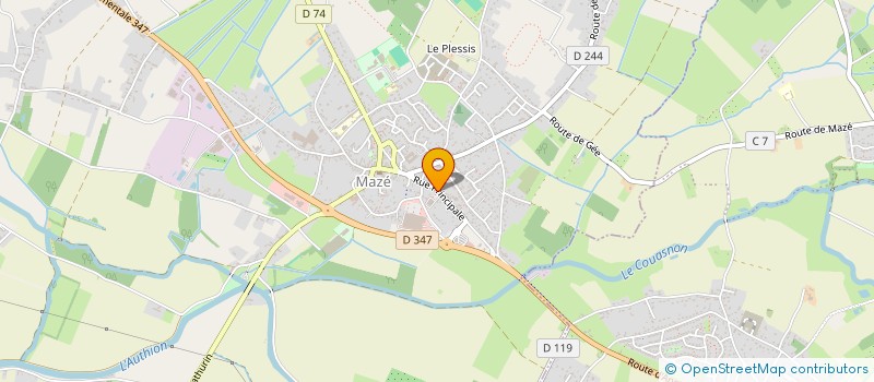 localisation de l'entreprise ASSOCIATION F.C.P.E. DES PARENTS D'ELEVES DES ECOLES PUBLIQUES DE CORNE  LOIRE-AUTHION