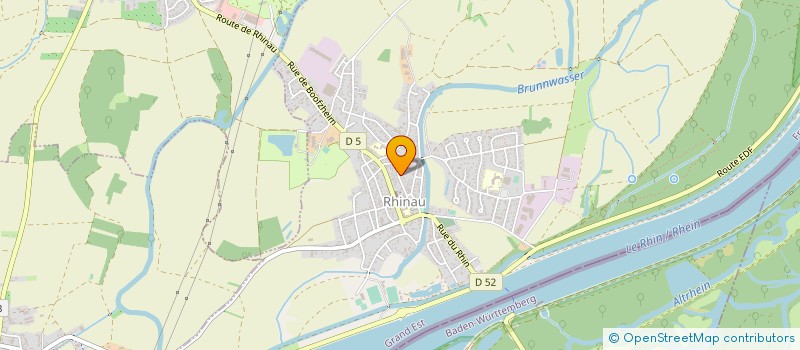 localisation de l'entreprise ASSOCIATION FABRIQUE DE L EGLISE CATHOLIQUE DE RHINAU  RHINAU