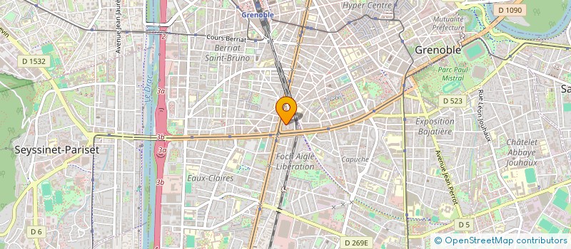 localisation de l'entreprise ASSOCIATION FACE CACHEE DE LA LUNE à GRENOBLE