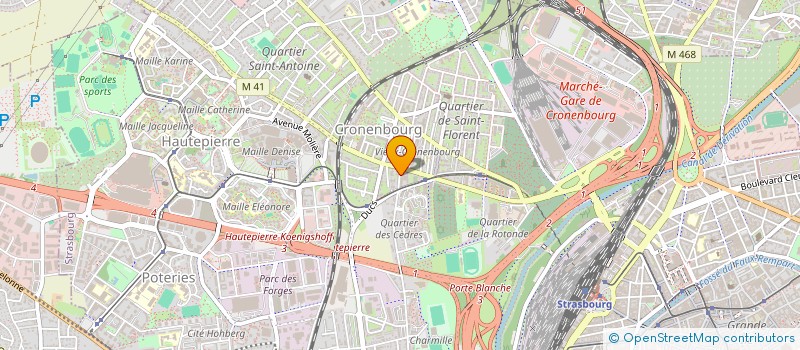 localisation de l'entreprise ASSOCIATION FACIL 67 à STRASBOURG