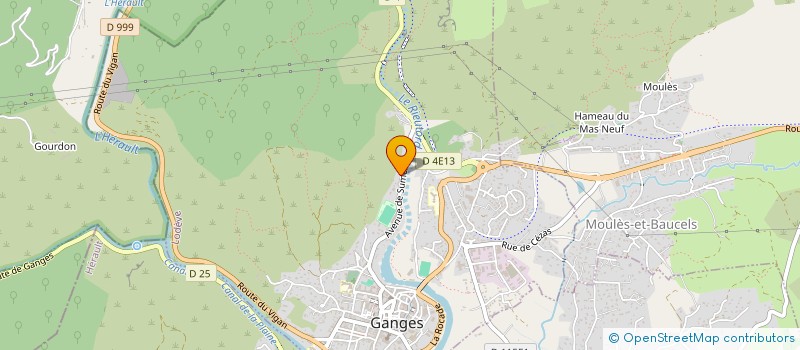 localisation de l'entreprise ASSOCIATION FADART FAMILY  GANGES