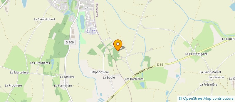 localisation de l'entreprise ASSOCIATION FAERIE à GROSBREUIL