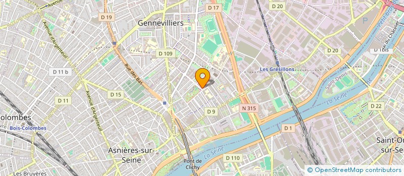 localisation de l'entreprise ASSOCIATION FAMILIAL GRESILL6 à GENNEVILLIERS