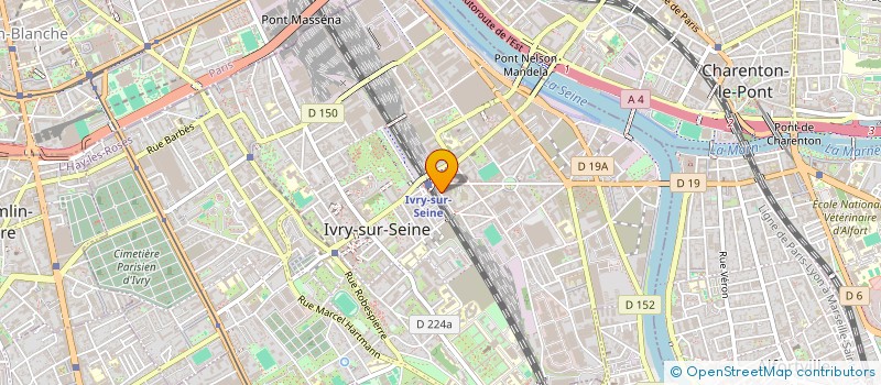 localisation de l'entreprise ASSOCIATION FAMILIAL ROUTIERS  IVRY-SUR-SEINE