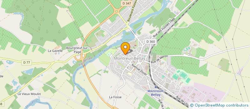 localisation de l'entreprise ASSOCIATION FAMILIALE à LE COUDRAY-MACOUARD