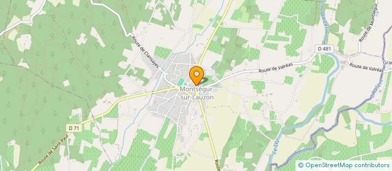 localisation de l'entreprise ASSOCIATION FAMILIALE  MONTSEGUR-SUR-LAUZON