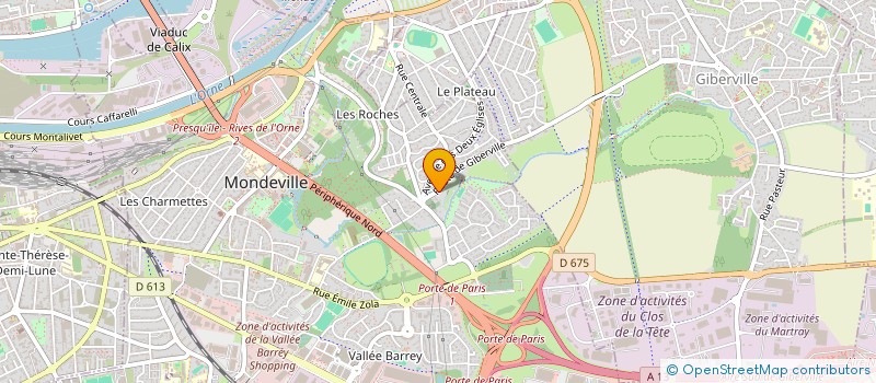 localisation de l'entreprise ASSOCIATION FAMILIALE CATHOLIQUE à MONDEVILLE