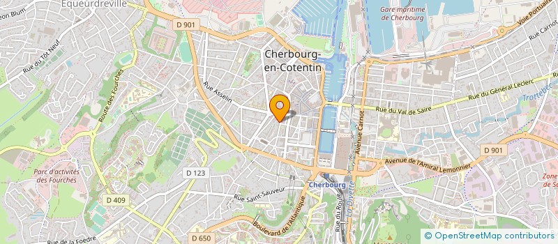 localisation de l'entreprise ASSOCIATION FAMILIALE CATHOLIQUE  CHERBOURG-EN-COTENTIN