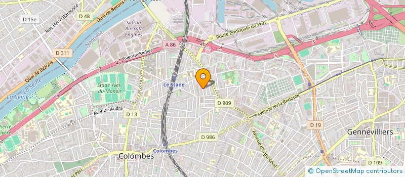 localisation de l'entreprise ASSOCIATION FAMILIALE CATHOLIQUE DE COLOMBES(A.F.C. DE COLOMBES) à COLOMBES