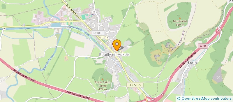 localisation de l'entreprise ASSOCIATION FAMILIALE CATHOLIQUE DE L'AUXOIS-MORVAN  POUILLY-EN-AUXOIS