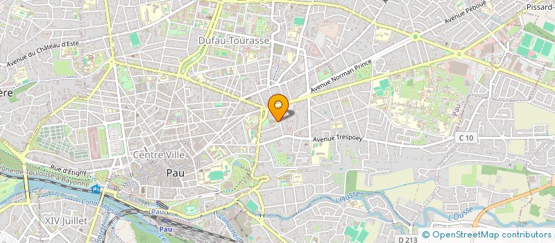 localisation de l'entreprise ASSOCIATION FAMILIALE CATHOLIQUE DE PAU ET DE SA REGION à PAU