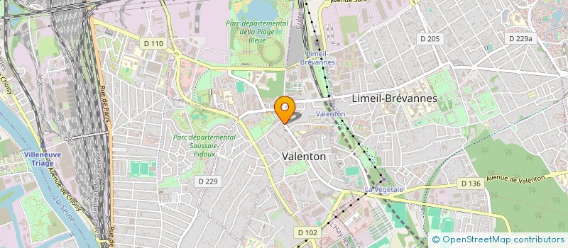 localisation de l'entreprise ASSOCIATION FAMILIALE CATHOLIQUE DE VALVIL - LIMEIL-BREVANNES  VALENTON