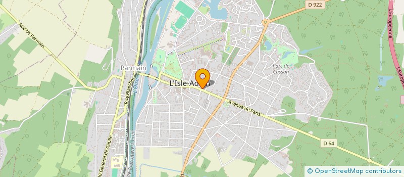 localisation de l'entreprise ASSOCIATION FAMILIALE CATHOLIQUE DU VEXIN  L'ISLE-ADAM