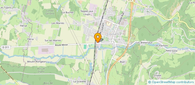 localisation de l'entreprise ASSOCIATION FAMILIALE DE BEAUFORT-COUSANCE  COUSANCE