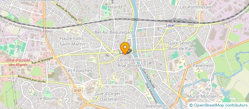 localisation de l'entreprise ASSOCIATION FAMILIALE DE FOYERS ADOPTIFS DE LA MAYENNE à LAVAL