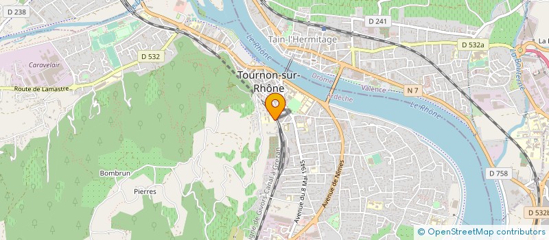 localisation de l'entreprise ASSOCIATION FAMILIALE DE GESTION à TOURNON-SUR-RHONE