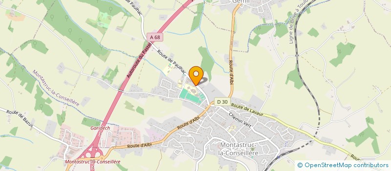 localisation de l'entreprise ASSOCIATION FAMILIALE DE L'OUSTAL à MONTASTRUC-LA-CONSEILLERE