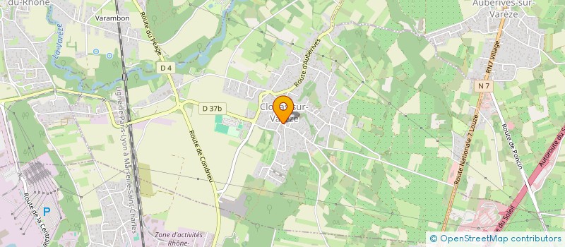 localisation de l'entreprise ASSOCIATION FAMILIALE, DE LA JEUNESSE ET CULTURELLE DE CLONAS  CLONAS-SUR-VAREZE