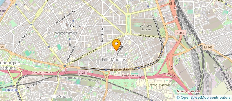 localisation de l'entreprise ASSOCIATION FAMILIALE DE LILLE à LILLE