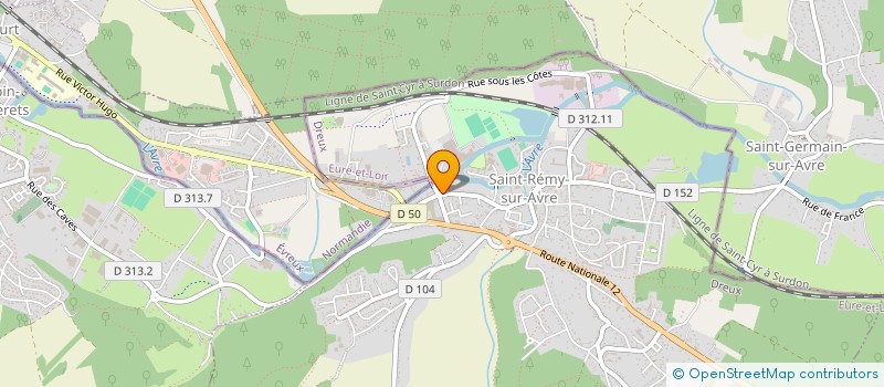 localisation de l'entreprise ASSOCIATION FAMILIALE DE SAINT REMY SUR AVRE ET SES ENVIRONS à SAINT-REMY-SUR-AVRE