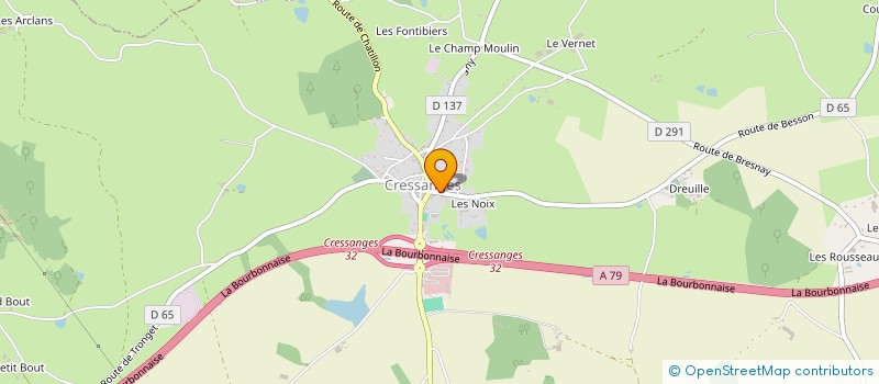 localisation de l'entreprise ASSOCIATION FAMILIALE DU BOURBONNAIS  CRESSANGES