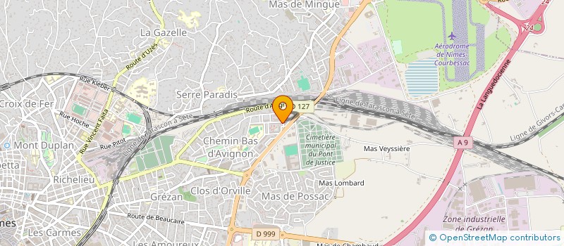 localisation de l'entreprise ASSOCIATION FAMILIALE DU LYS BLANC  NIMES