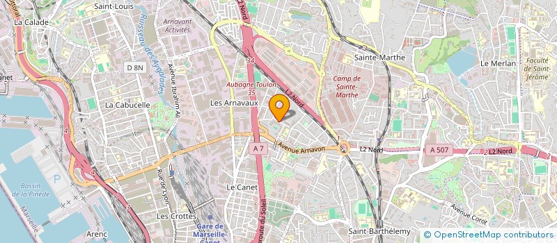 localisation de l'entreprise ASSOCIATION FAMILIALE EDUCATIVE ET SOCIALE DES TROIS CITES  MARSEILLE