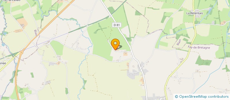 localisation de l'entreprise ASSOCIATION FAMILIALE FAYENNE  FAY-DE-BRETAGNE