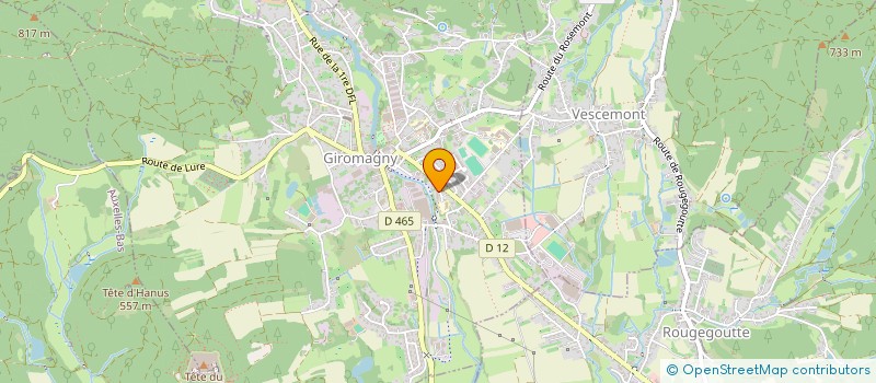 localisation de l'entreprise ASSOCIATION FAMILIALE LA.I.QUE AFL DU BALLON à GIROMAGNY