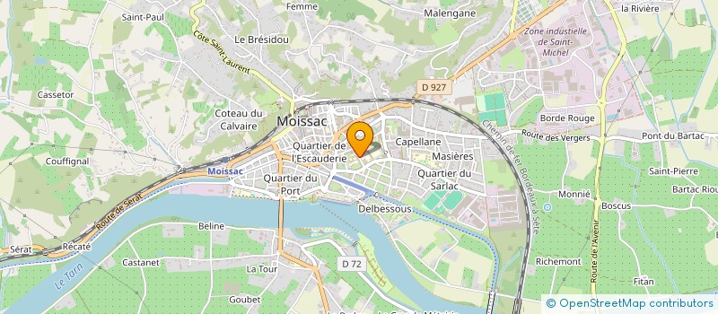 localisation de l'entreprise ASSOCIATION FAMILIALE LAIQUE ACCOMPAGNEMENT ET HANDICAP  MOISSAC