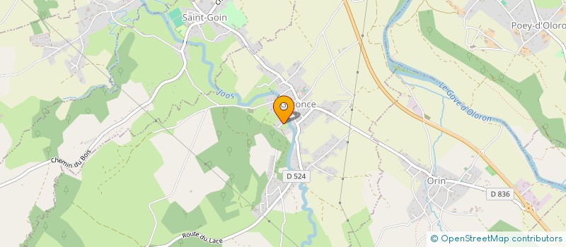 localisation de l'entreprise ASSOCIATION  FAMILIALE LAIQUE D'OLORON STE MARIE ET DU HAUT BEARN  MOUMOUR