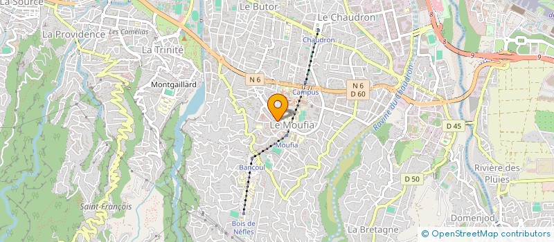 localisation de l'entreprise ASSOCIATION FAMILIALE LAIQUE DU MOUFIA à SAINT-DENIS