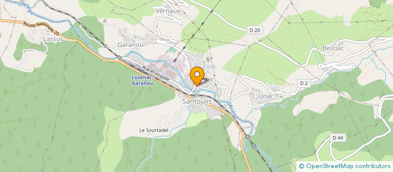 localisation de l'entreprise ASSOCIATION FAMILIALE LUZENAC à LUZENAC
